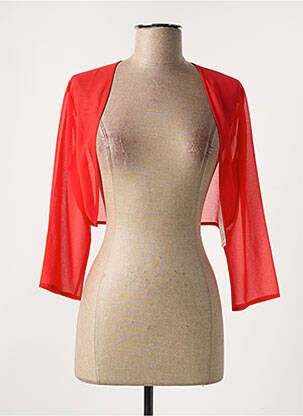 Boléro légère et transparente rouge VERA MONT femme