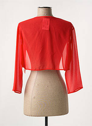Boléro légère et transparente rouge VERA MONT femme