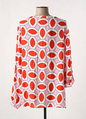 Tunique manches longues rouge COMMAGENE pour femme seconde vue