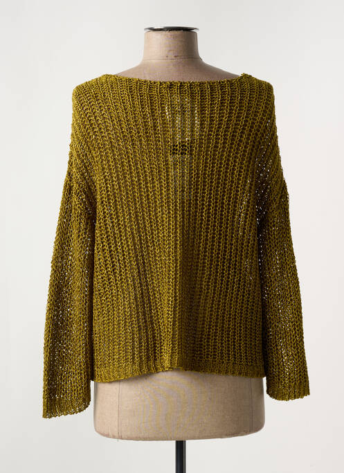 Pull maille ajourée manches longues vert BETTY BARCLAY femme