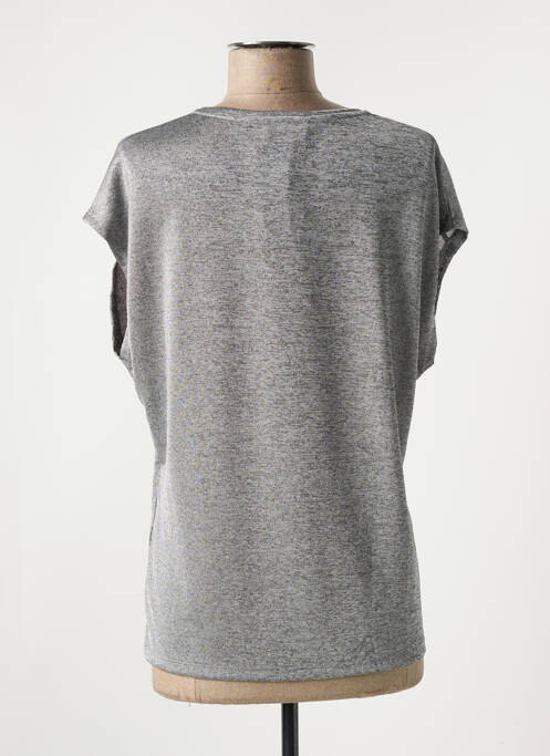 T-shirt gris EVA KAYAN pour femme