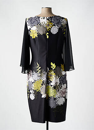 Robe mi-longue manches 3/4 manches 3/4 noir JOSEPH RIBKOFF femme