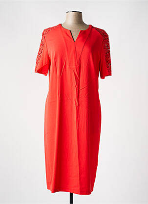 Robe mi-longue manches courtes manches courtes rouge GERRY WEBER femme