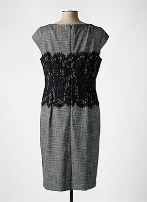Robe mi-longue imprimé fantaisie sans manche gris COMMA, femme