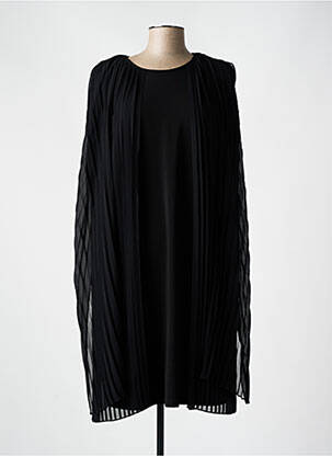 Robe mi-longue sans manche sans manche noir FRANK LYMAN femme