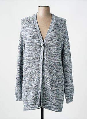 Gilet manches longues resserrée sur le bas bleu BETTY BARCLAY femme