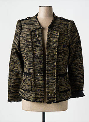 Veste chic manches longues marron EVA KAYAN femme
