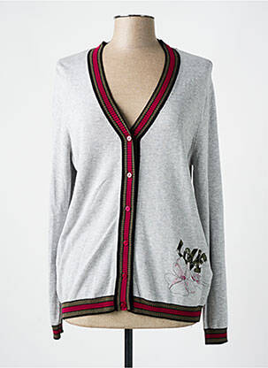 Gilet manches longues coupe cintrée gris GERRY WEBER femme