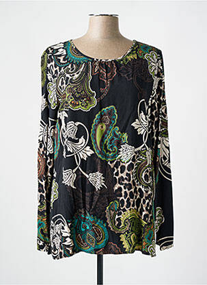 Blouse col rond manches longues noir BETTY BARCLAY femme