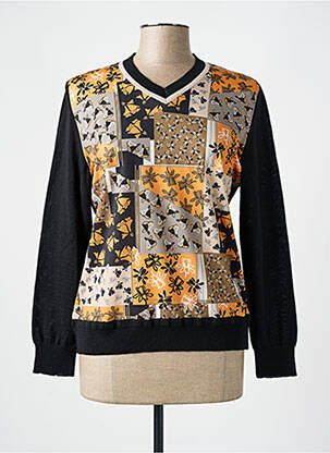 Pull col v manches longues noir MERI & ESCA femme