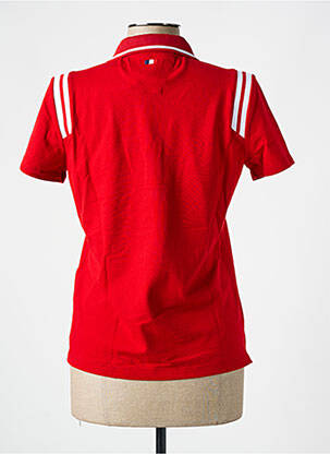 Polo broderie manches courtes rouge LADY femme
