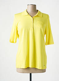 Polo fermeture boutonnée sur le devant manches 3/4 jaune GERRY WEBER femme