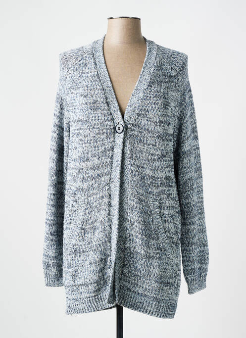 Gilet manches longues resserrée sur le bas bleu BETTY BARCLAY femme