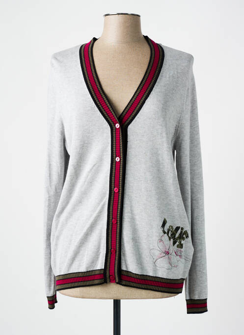 Gilet manches longues coupe cintrée gris GERRY WEBER femme