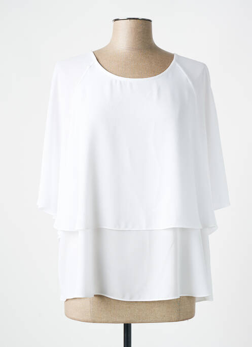 Top coupe fluide manches courtes blanc JOSEPH RIBKOFF femme