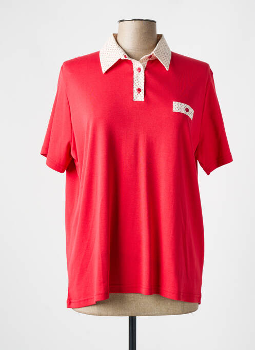 Polo rouge I.ODENA pour femme