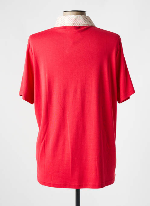 Polo rouge I.ODENA pour femme