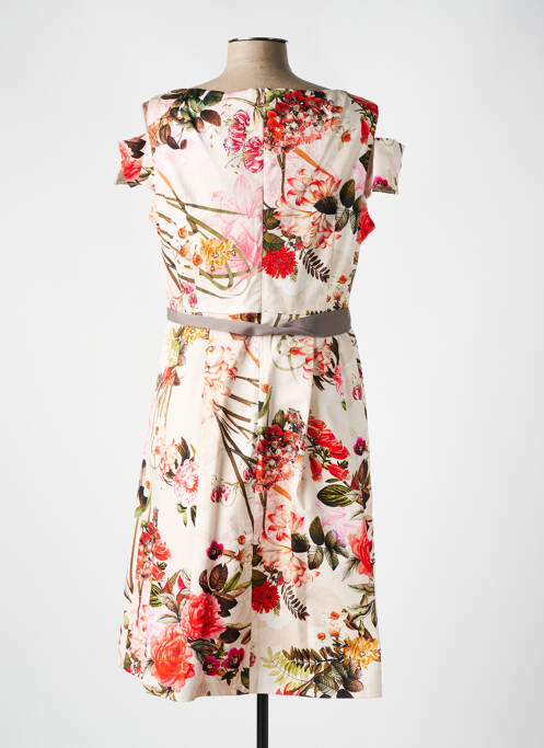 Robe mi-longue beige COMMA, pour femme