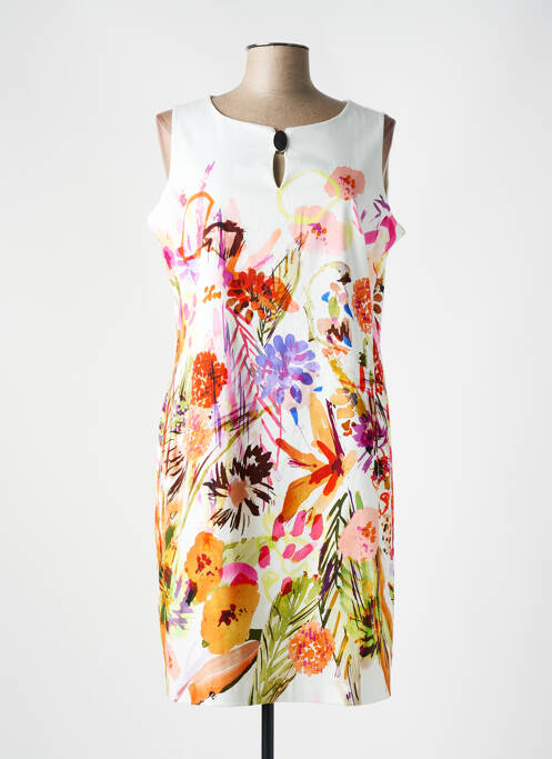 Robe mi-longue blanc DIVAS pour femme