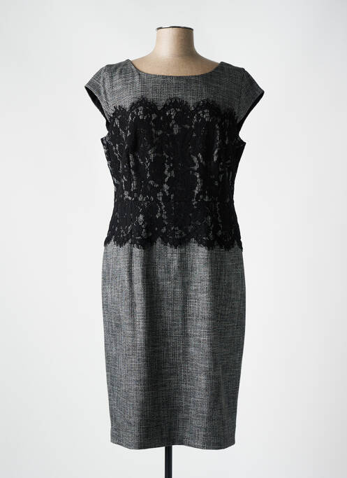 Robe mi-longue gris COMMA, pour femme