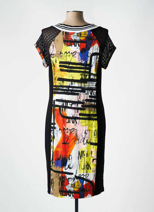 Robe mi-longue noir TELMAIL pour femme