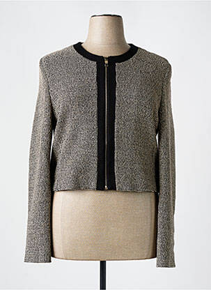 Veste casual col rond noir DIAMBRE femme