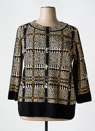 Pull col rond manches longues noir BETTY BARCLAY femme