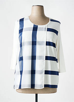 Top imprimé fantaisie manches 3/4 bleu GERRY WEBER femme