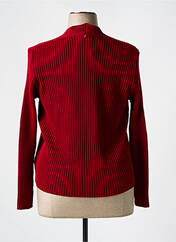 Gilet manches longues rouge I.ODENA pour femme seconde vue