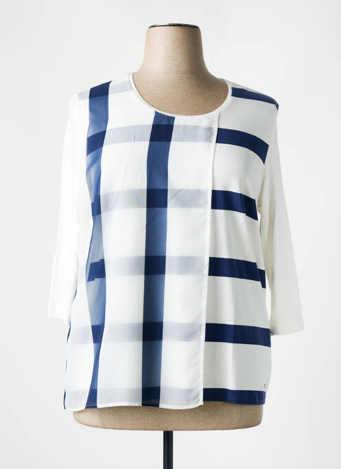 Top imprimé fantaisie manches 3/4 bleu GERRY WEBER femme