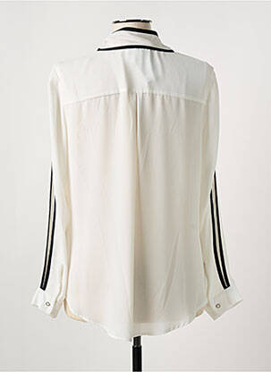 Chemisier tissage crêpe manches longues blanc JOSEPH RIBKOFF femme