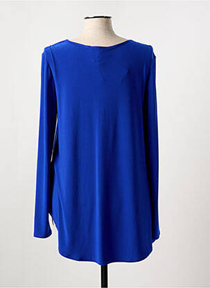 Top stretch manches longues bleu JOSEPH RIBKOFF femme