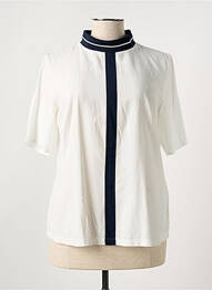 Blouse légère et transparente manches courtes beige TAIFUN femme