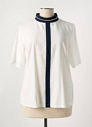 Blouse légère et transparente manches courtes beige TAIFUN femme