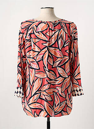 Blouse tissage popeline manches 3/4 rose BETTY BARCLAY femme