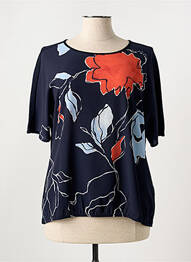 T-shirt col v manches courtes bleu GERRY WEBER femme
