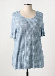 T-shirt stretch manches courtes bleu GERRY WEBER femme