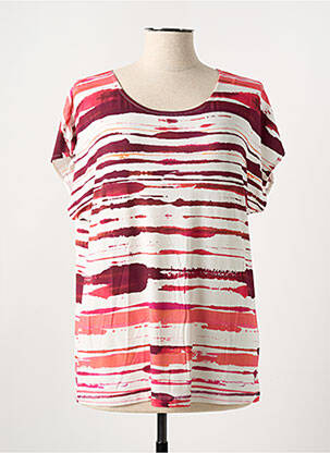 T-shirt stretch manches courtes rouge THALASSA femme