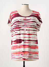 T-shirt stretch manches courtes rouge THALASSA femme