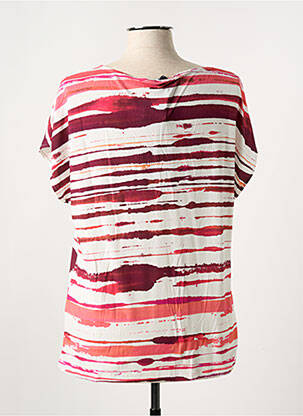 T-shirt stretch manches courtes rouge THALASSA femme