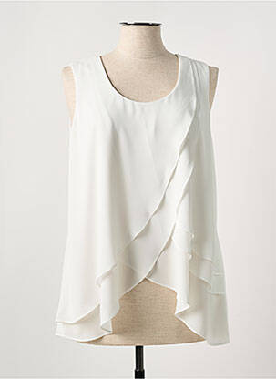 Top coupe fluide sans manche beige JOSEPH RIBKOFF femme
