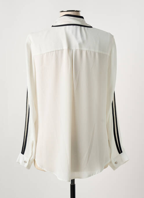 Chemisier tissage crêpe manches longues blanc JOSEPH RIBKOFF femme