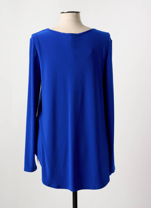 Top tissage jersey manches longues bleu JOSEPH RIBKOFF femme