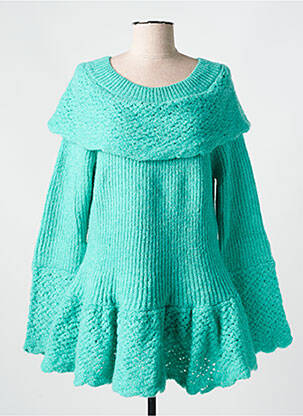Pull coupe cintrée manches longues bleu RHUM RAISIN femme