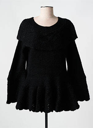Pull coupe cintrée manches longues noir RHUM RAISIN femme