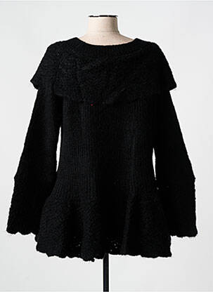 Pull coupe cintrée manches longues noir RHUM RAISIN femme