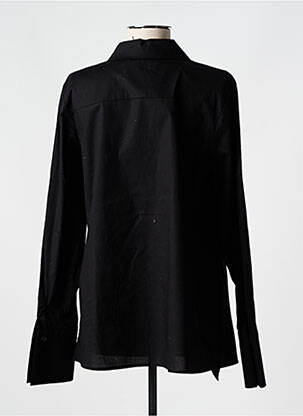 Chemisier coupe cintrée manches longues noir BIZE femme