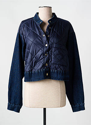 Veste casual coupe droite bleu ALEMBIKA femme