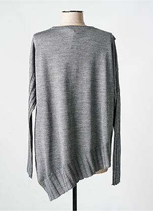 Pull col rond manches longues gris BIZE femme