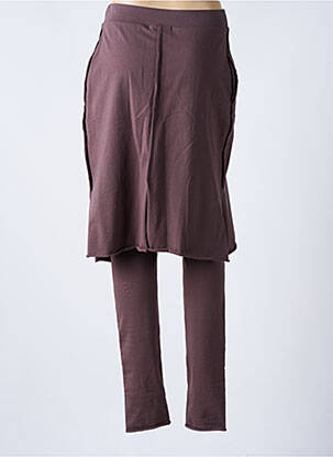 Pantalon slim taille élastique taille normale marron KEDZIOREK femme